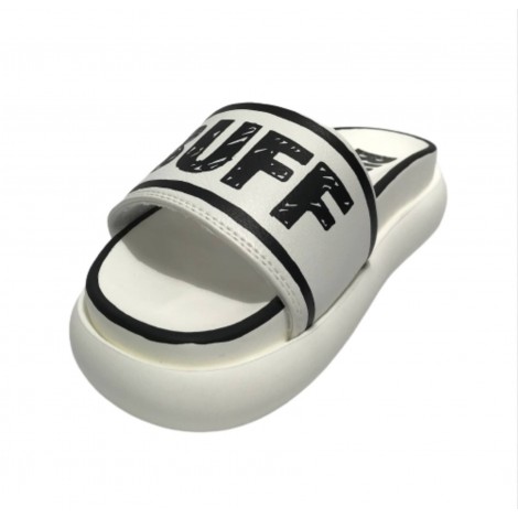 Slipper donna Buffalo rey bianco ecopelle vegan DS22BF03 BN16110571