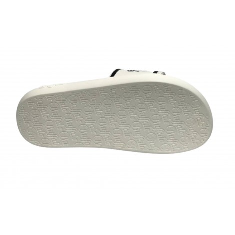 Slipper donna Buffalo rey bianco ecopelle vegan DS22BF03 BN16110571