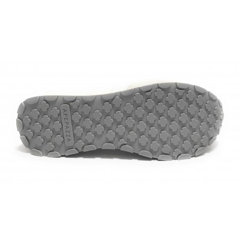 Sneaker running Rubye in pelle/ tessuto white/ silver donna DS22AP01 S2RSD19