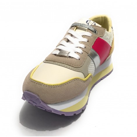 Sneaker running Apepazza Rubye in pelle/ tessuto multicolore donna DS22AP08 S2RSD19