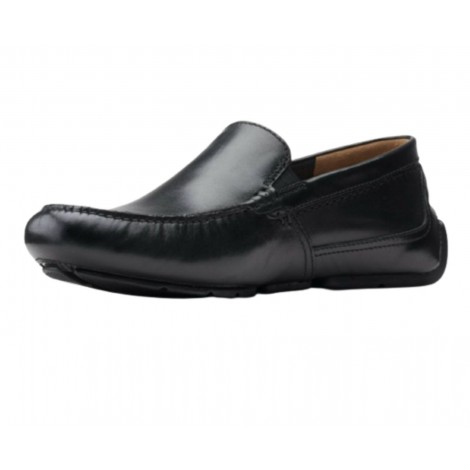 Scarpe Clarks mocassino tubolare Markman Plain black leather uomo US22CL05 26158707