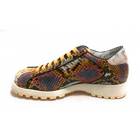 Scarpe uomo Harris sneaker pelle pregiata suffron multicolore / marmorizzato U17HA177