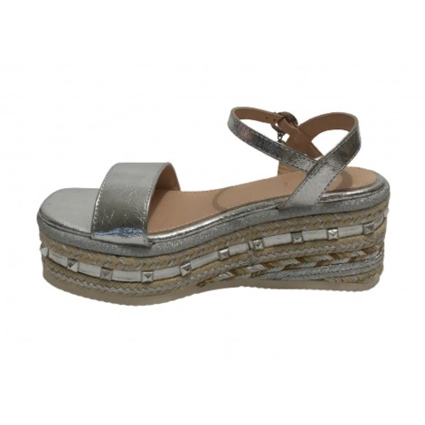 Scarpe donna Gold&gold sandalo tc 70 silver GJ641 DS22GG24