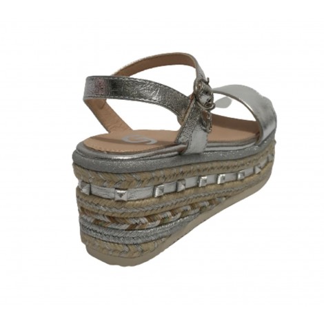 Scarpe donna Gold&gold sandalo tc 70 silver GJ641 DS22GG24