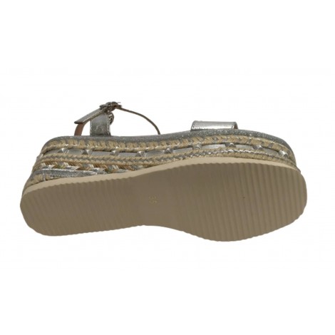 Scarpe donna Gold&gold sandalo tc 70 silver GJ641 DS22GG24
