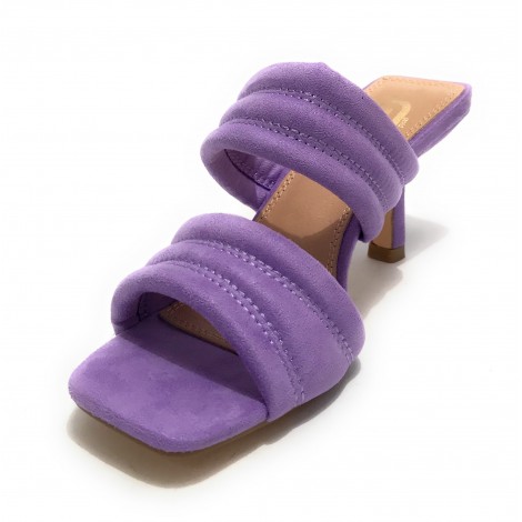 Scarpe donna Gold&gold sandalo con tacco colore lilla DS22GG35 GP22236