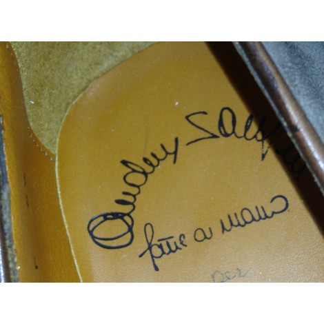 SCARPE UOMO SANTONI MOCASSINO SFILATO CON NAPPE TORTORA  FATTA MANO 60