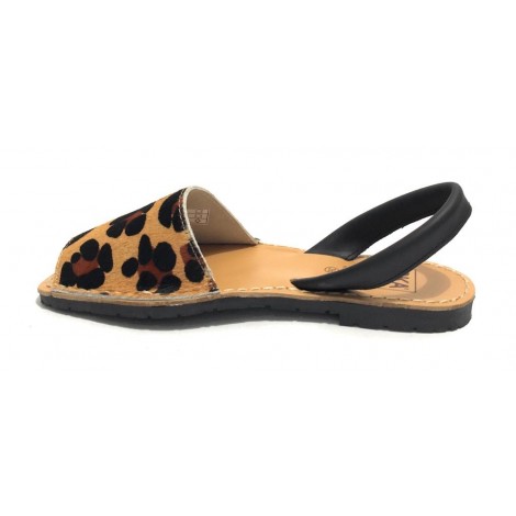 Sandalo donna minorchina Ska Shoes Ibiza in pelle cavallino st animalier DS22SK17
