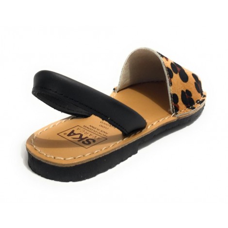 Sandalo donna minorchina Ska Shoes Ibiza in pelle cavallino st animalier DS22SK17