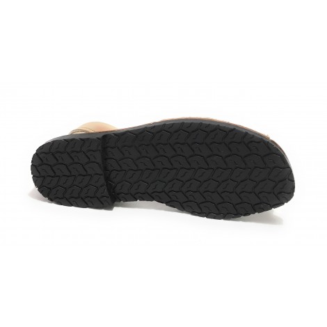 Sandalo donna minorchina Ska Shoes Ibiza in pelle gold/ glitter DS22SK19