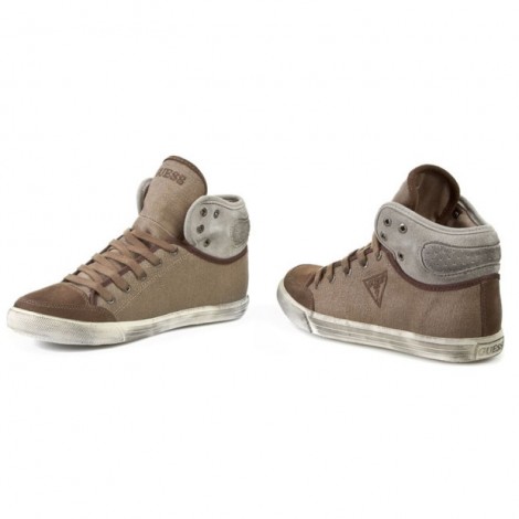 Scarpe uomo Guess sneaker in tessuto beige U15GU06 FM4RF2FAB12