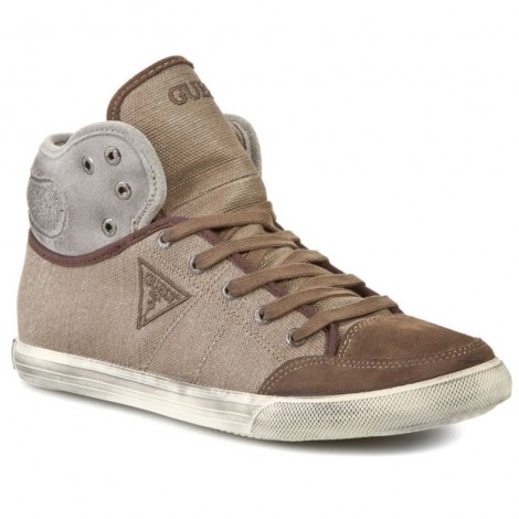 Scarpe uomo Guess sneaker in tessuto beige U15GU06 FM4RF2FAB12
