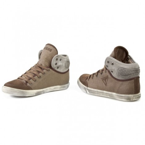 Scarpe uomo Guess sneaker in tessuto beige U15GU06 FM4RF2FAB12