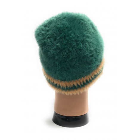 Berretto donna Fracomina verde in ecopelliccia C23FR18 FA22WA4003W489F8-L51