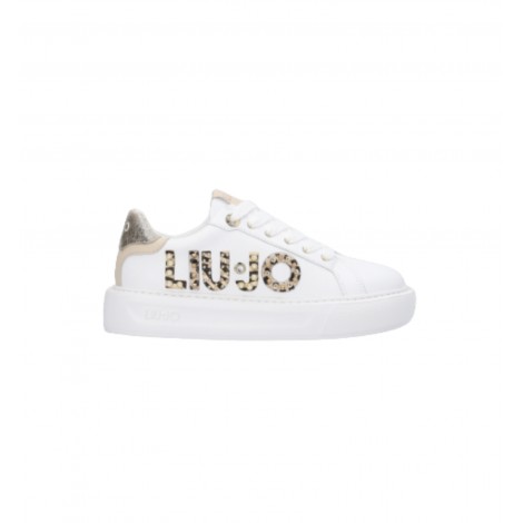 Scarpe donna Liu-Jo sneaker Kylie 10 in pelle white/ light D23LJ06 BF2123 PX100