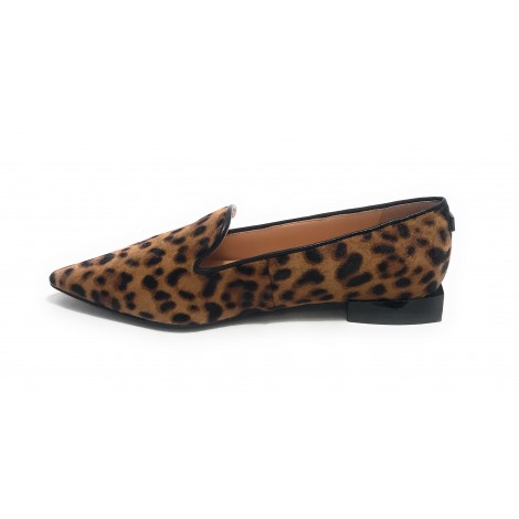 Scarpe donna Guess mocassino a punta Gusty animalier leopardata D23GU37 FL7GS5LEP14