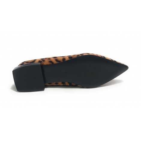 Scarpe donna Guess mocassino a punta Gusty animalier leopardata D23GU37 FL7GS5LEP14