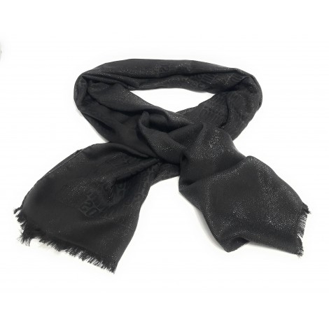 Sciarpa Moschino multilogo seta black C23MO14 30735 M2777