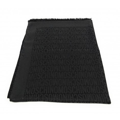 Sciarpa Moschino multilogo seta black C23MO14 30735 M2777