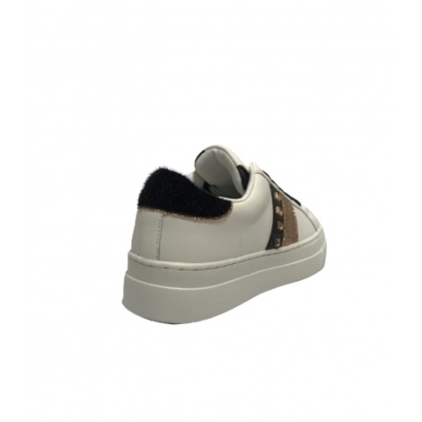 Scarpe donna sneaker Gold&gold ecopelle bianco D23GG08 GB551