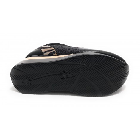Scarpe donna sneaker Gold&gold ecopelle nero D23GG16 GB576