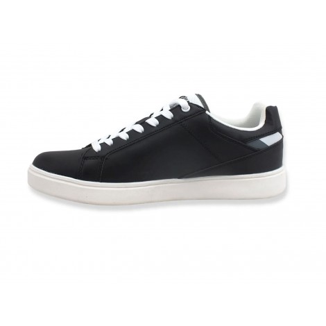 Scarpe U.S. Polo sneaker Rokko 001 in ecopelle nero uomo U23UP14