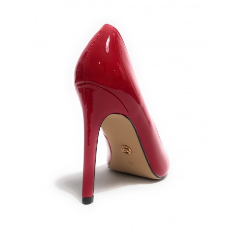 Scarpe donna décolleté Gold&gold tc 100 ecopelle rosso vernice D23GG22 GD693