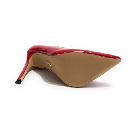 Scarpe donna décolleté Gold&gold tc 100 ecopelle rosso vernice D23GG22 GD693