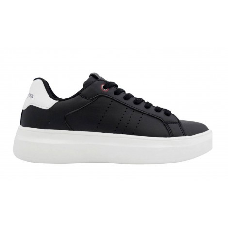 Scarpe U.S. Polo sneaker Jewel 007 in ecopelle black uomo U23UP17