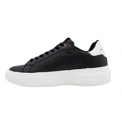 Scarpe U.S. Polo sneaker Jewel 007 in ecopelle black uomo U23UP17