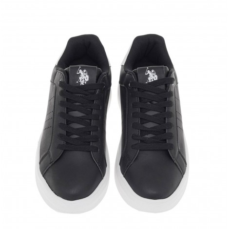 Scarpe U.S. Polo sneaker Jewel 007 in ecopelle black uomo U23UP17
