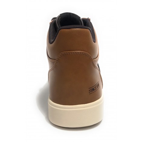 Scarpe U.S. Polo sneaker alto Tymes003 in ecopelle cuoio uomo U23UP21