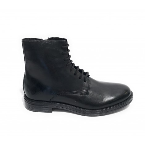 Stivaletto anfibio uomo Elite in pelle nero U23EL07 1400