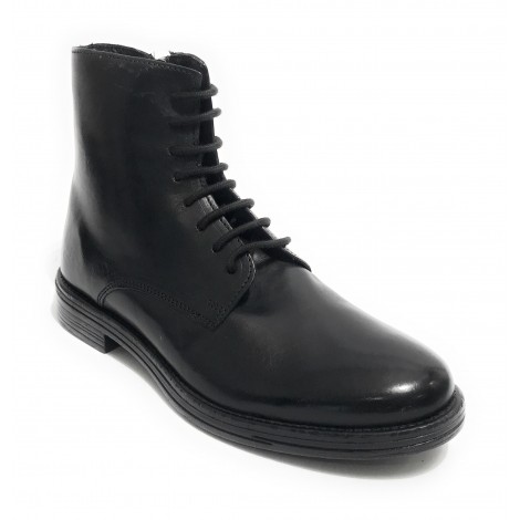 Stivaletto anfibio uomo Elite in pelle nero U23EL07 1400