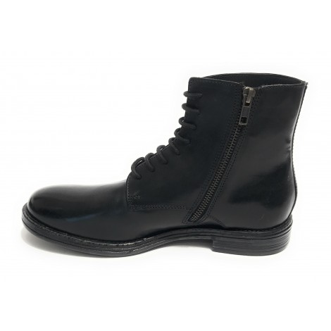 Stivaletto anfibio uomo Elite in pelle nero U23EL07 1400