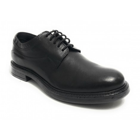Scarpe uomo Elite francesina in pelle nero U23EL05 1404