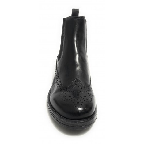 Stivaletto beatles uomo Elite in pelle nero U23EL06 1401