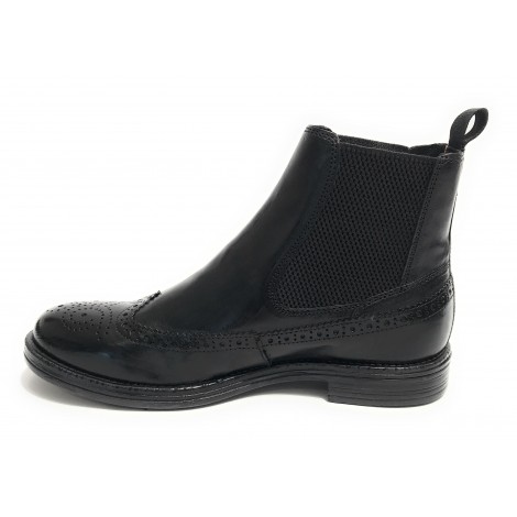 Stivaletto beatles uomo Elite in pelle nero U23EL06 1401