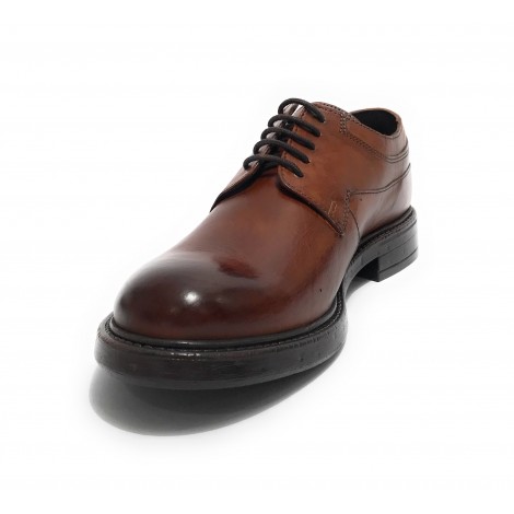 Scarpe uomo Elite francesina in pelle marrone U23EL08 1404