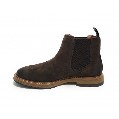 Stivaletto beatles uomo Elite in pelle scamosciata dark brown U23EL10 1005