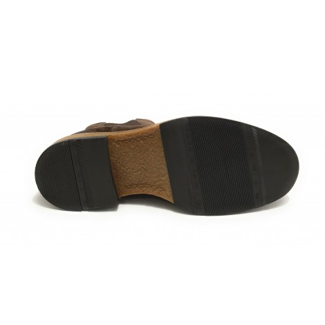 Stivaletto beatles uomo Elite in pelle scamosciata dark brown U23EL10 1005