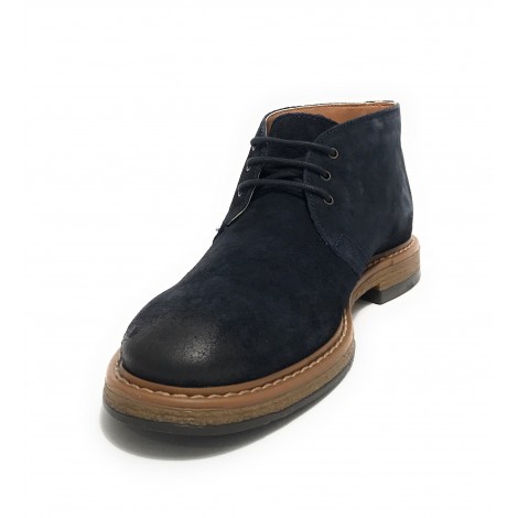 Polacchino uomo Elite in pelle scamosciata blu navy U23EL11 1010