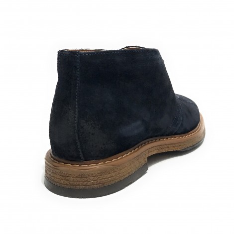 Polacchino uomo Elite in pelle scamosciata blu navy U23EL11 1010