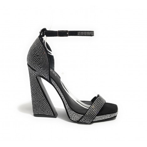 Sandalo Guess Morra TC 110 con strass black DS23GU04 FL5MR3ESU03