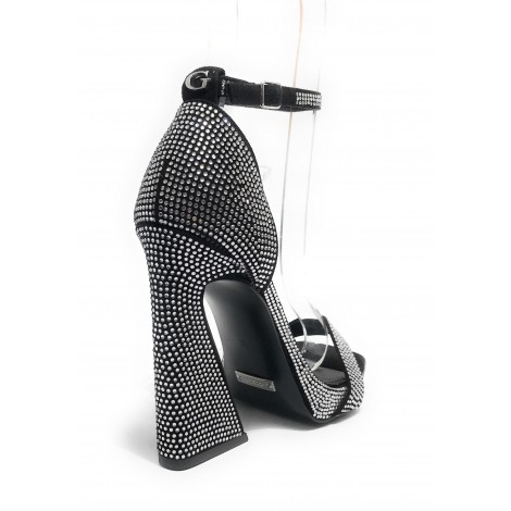 Sandalo Guess Morra TC 110 con strass black DS23GU04 FL5MR3ESU03