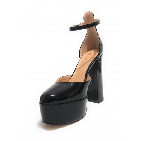 Sandalo Guess Calane TC 120 ecopelle nero vernice DS23GU10 FL5CALPAT03