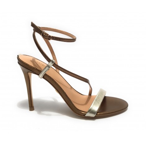 Sandalo Guess Kadera TC 105 pelle platino DS23GU23 FL5KADLEA03