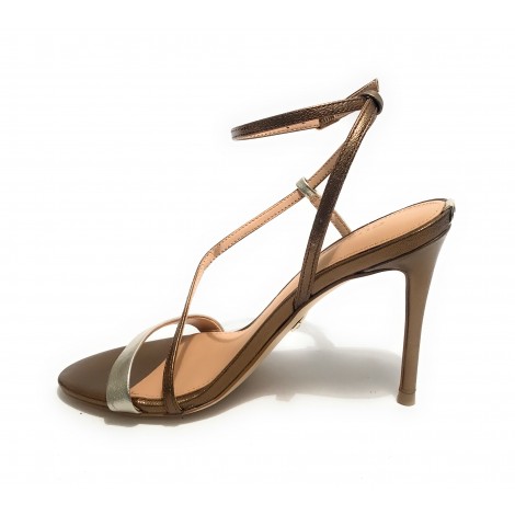 Sandalo Guess Kadera TC 105 pelle platino DS23GU23 FL5KADLEA03