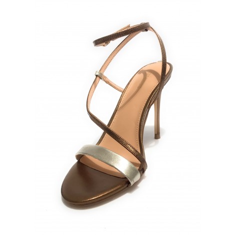 Sandalo Guess Kadera TC 105 pelle platino DS23GU23 FL5KADLEA03