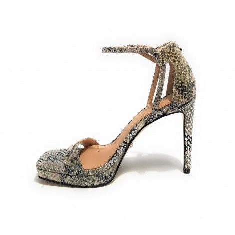 Sandalo Guess Zoila TC 105 pelle beige stampa rettile DS23GU29 FL5ZOILEP03